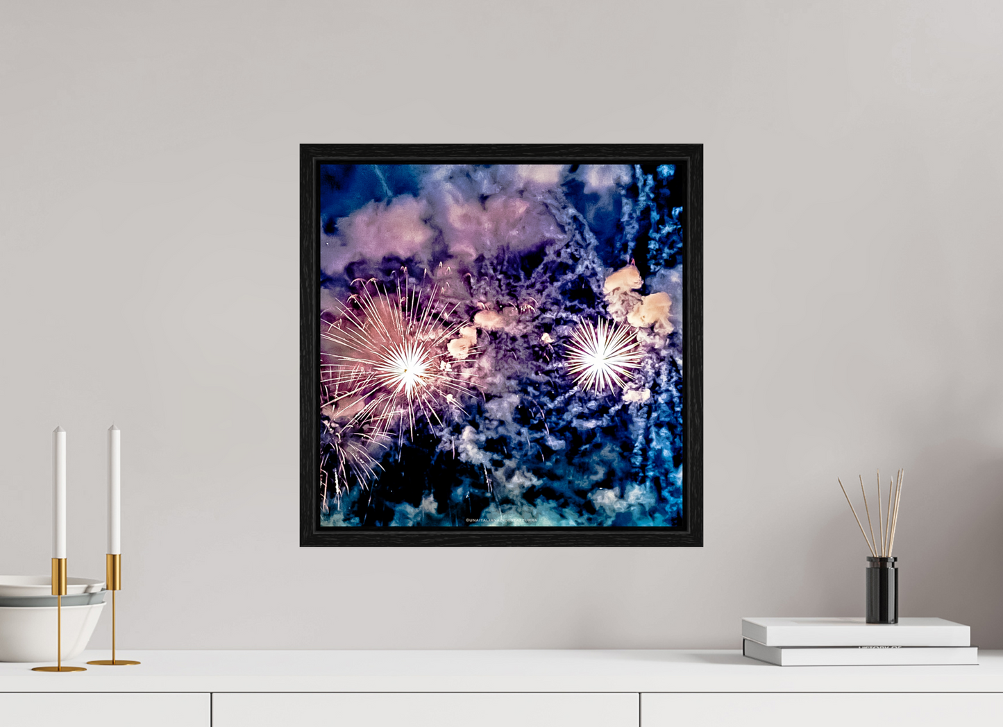 40 x 40 cm, Floater Frame Desordre