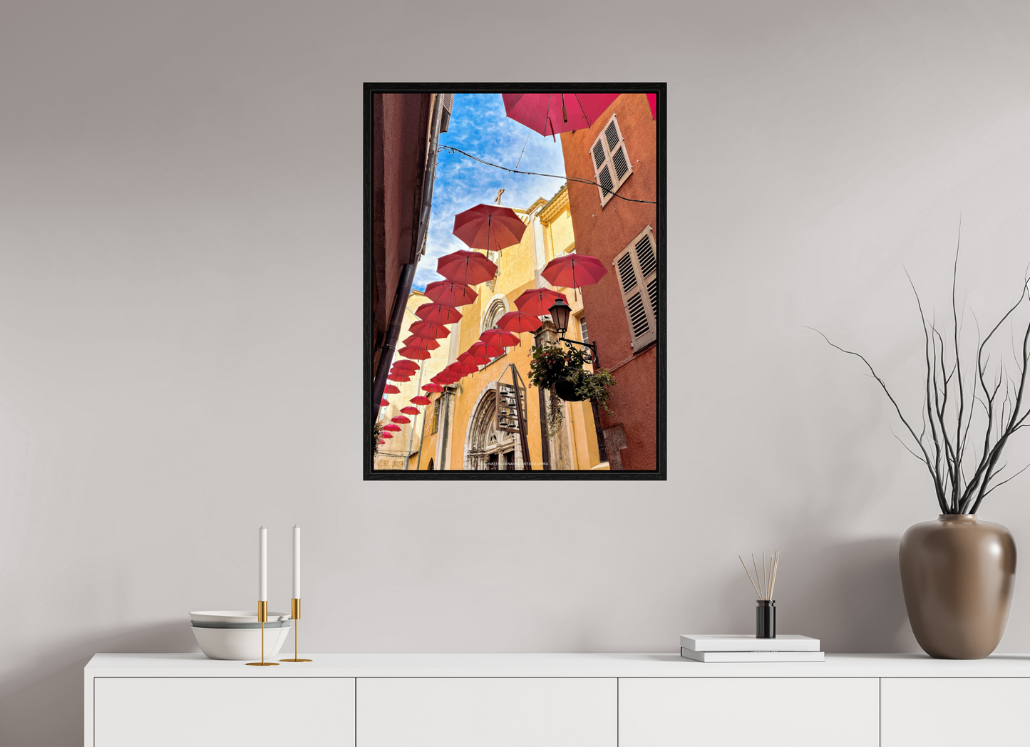 60 x 80 cm, Floater Frame Parapluies parfumés