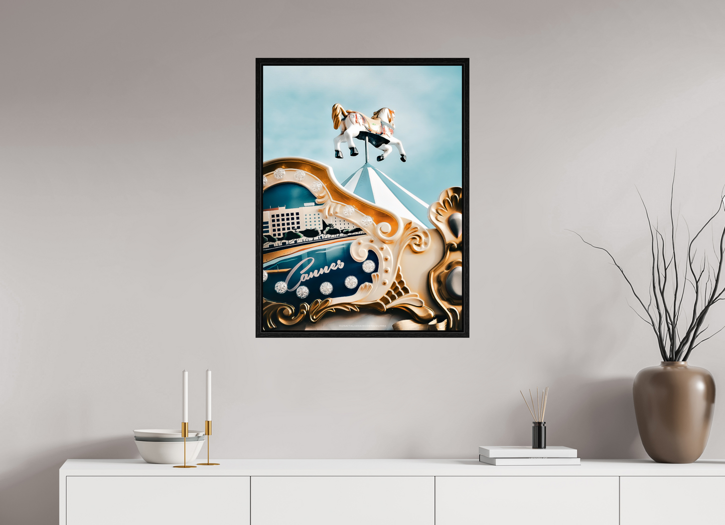 60 x 80 cm, Floater Frame Carrousel