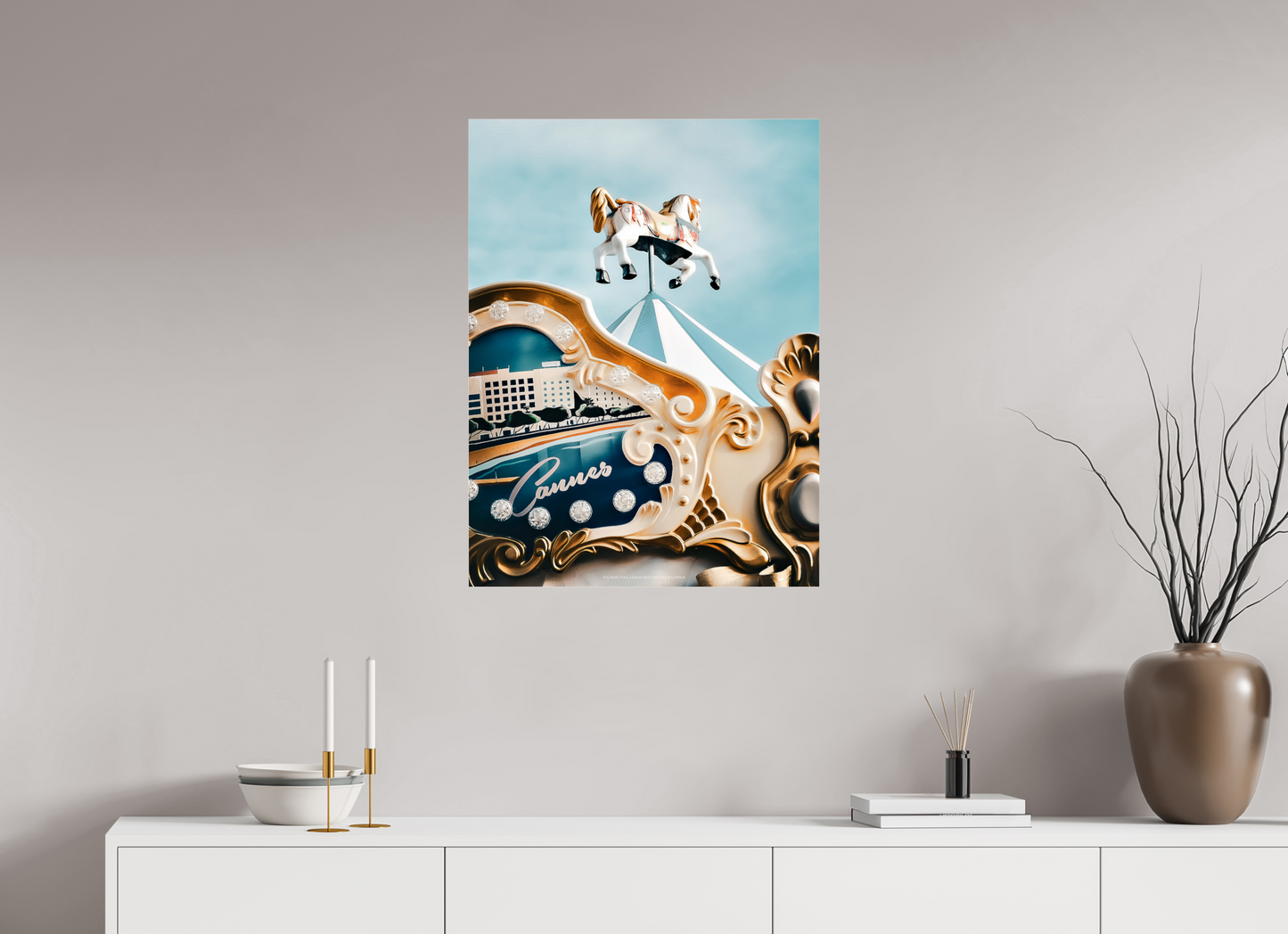 60 x 80 cm, Photo Print Under Acrylic Glass Carrousel