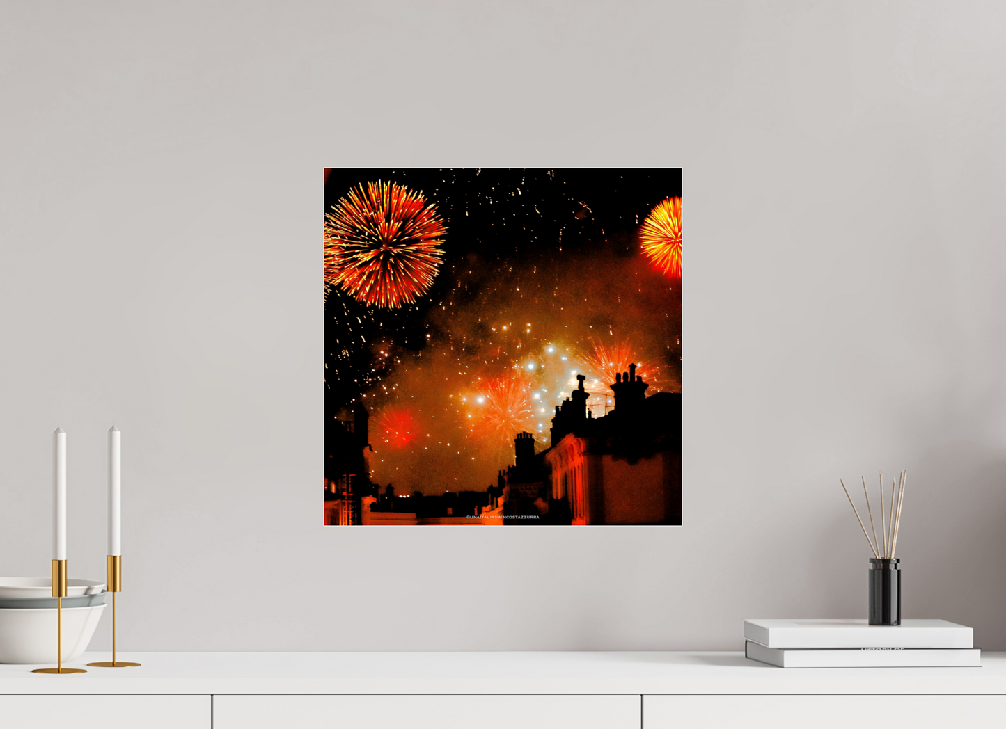 40 x 40 cm, Photo Print Under Acrylic Glass Depuis Saint Jean - OP n.2