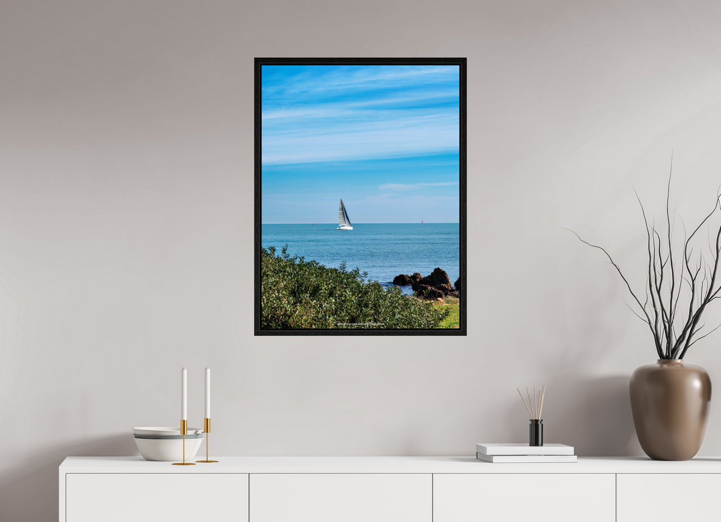 60 x 80 cm, Floater Frame La Mesure du Vent