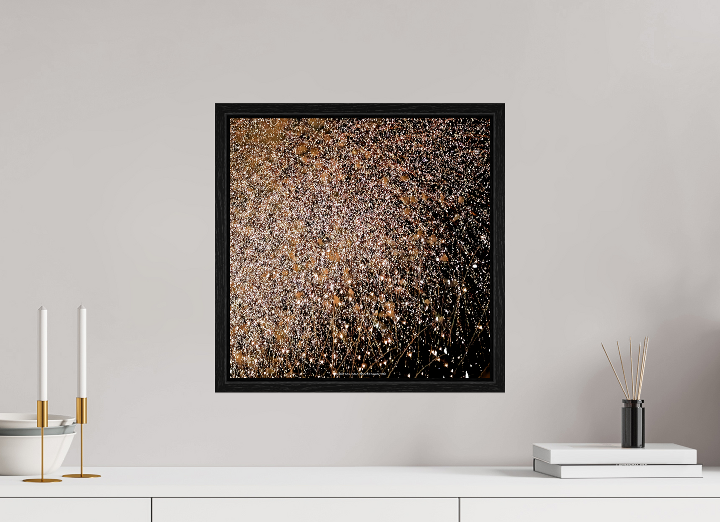 40 x 40 cm, Floater Frame MoonPollock