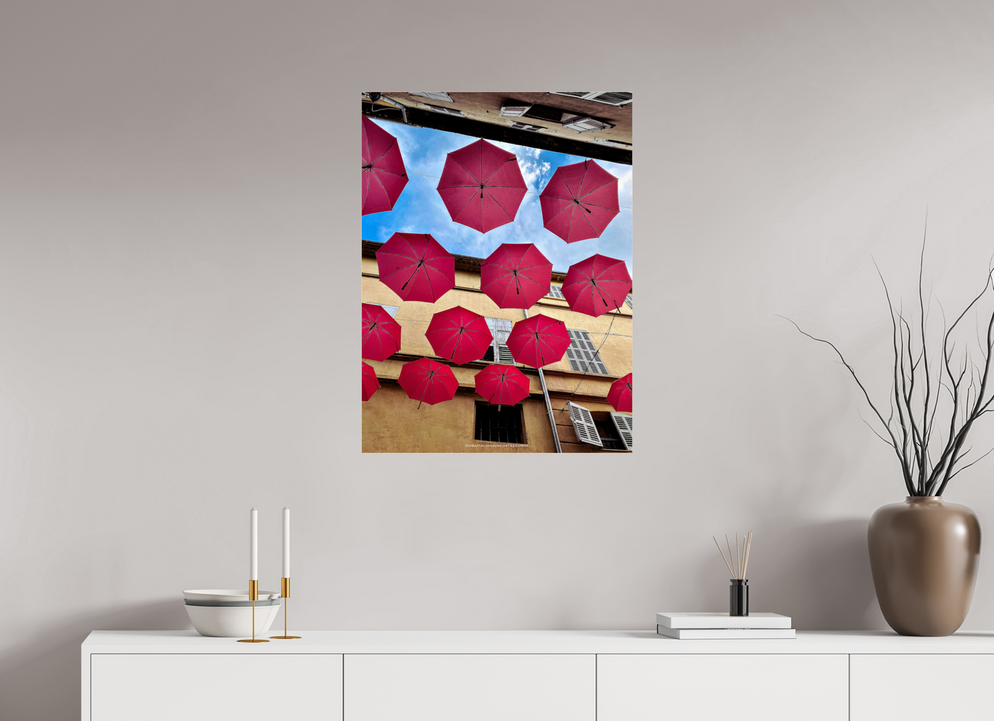 60 x 80 cm, Photo Print Under Acrylic Glass Les ruelles de Grasse