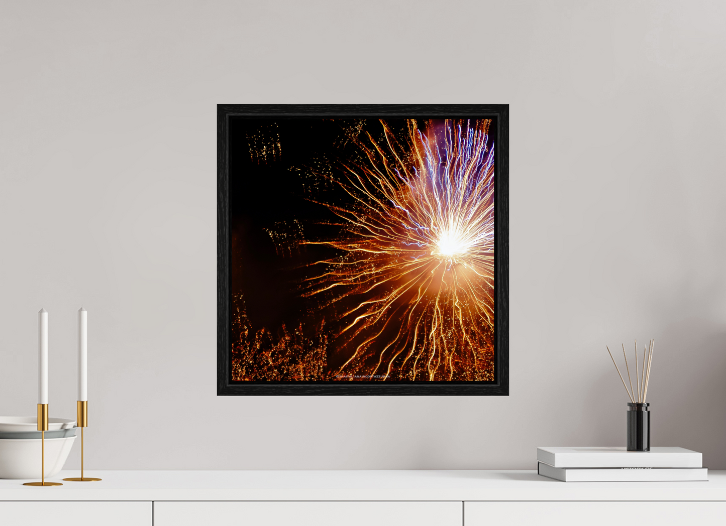 40 x 40 cm, Floater Frame Radius