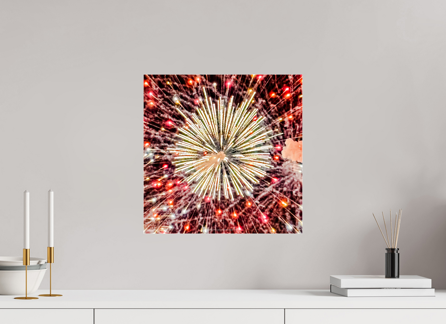 40 x 40 cm, Photo Print Under Acrylic Glass Roi soleil