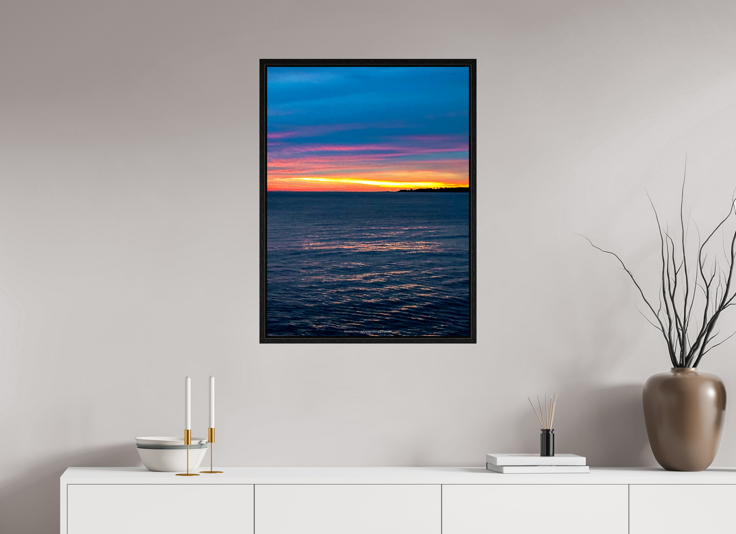 60 x 80 cm, Floater Frame Lever sur les Iles Lerins