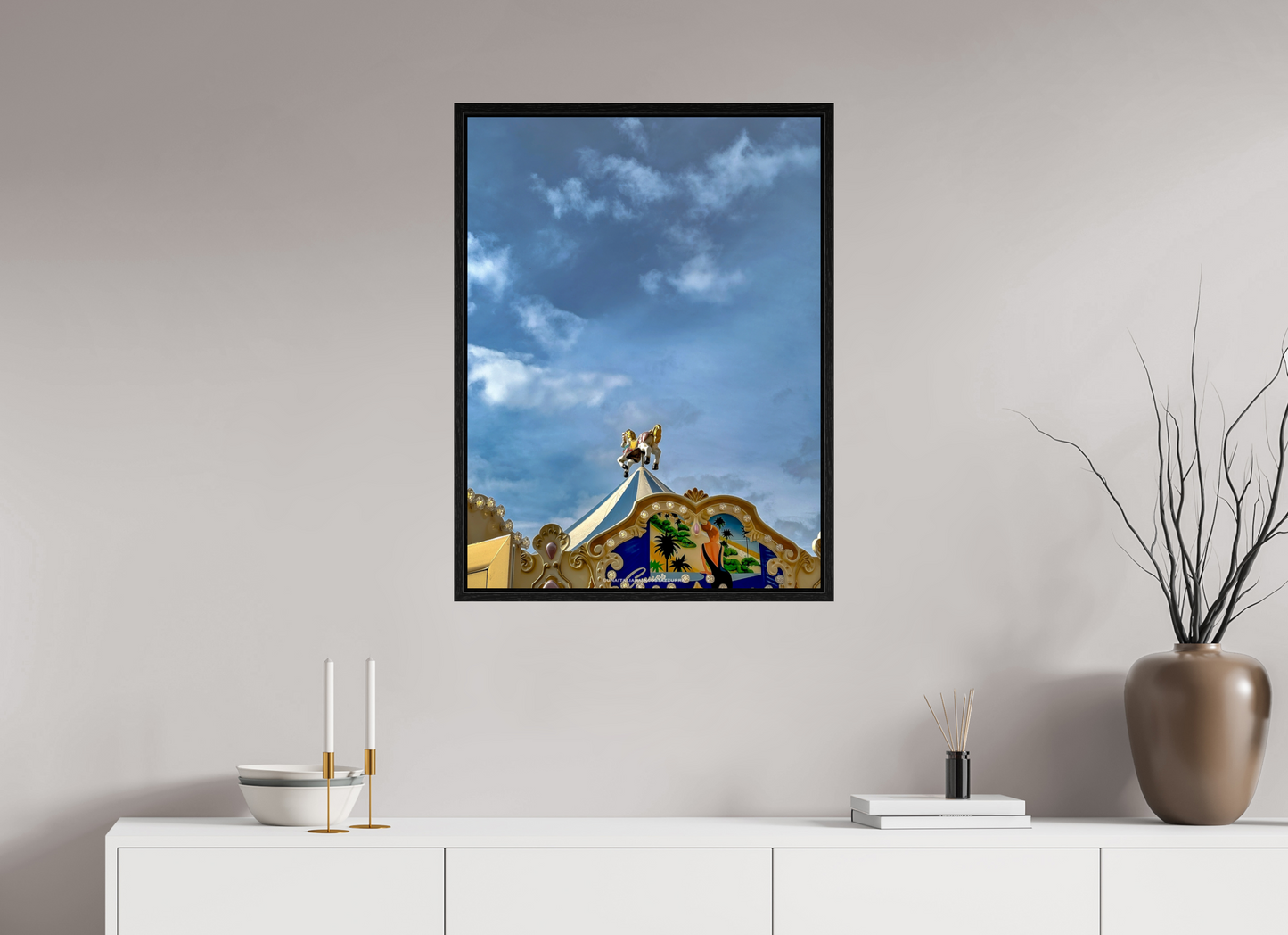 60 x 80 cm, Floater Frame L’Enfance en hauteur
