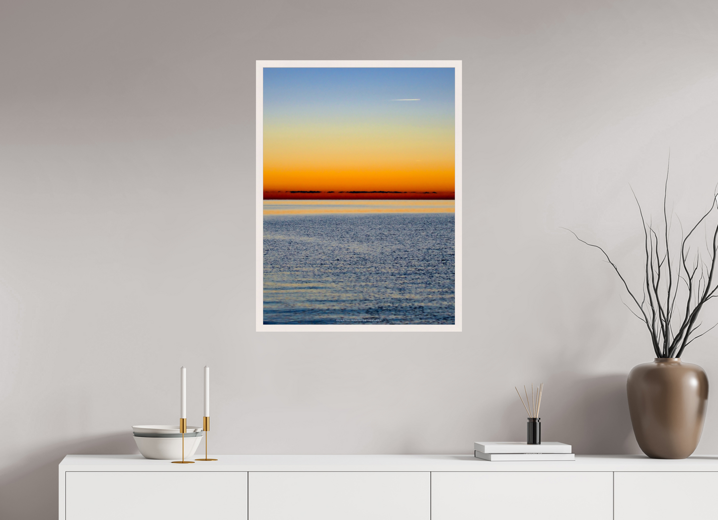 60 x 80 cm, Cadre galerie grand format L'aube hivernale