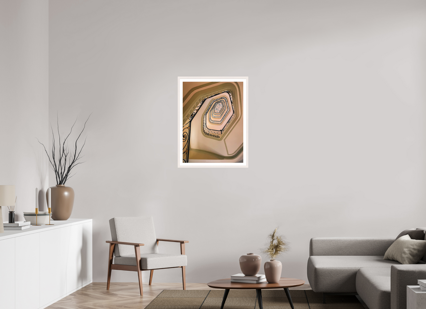 60 x 80 cm, Impression fine art L'escalier du Carlton