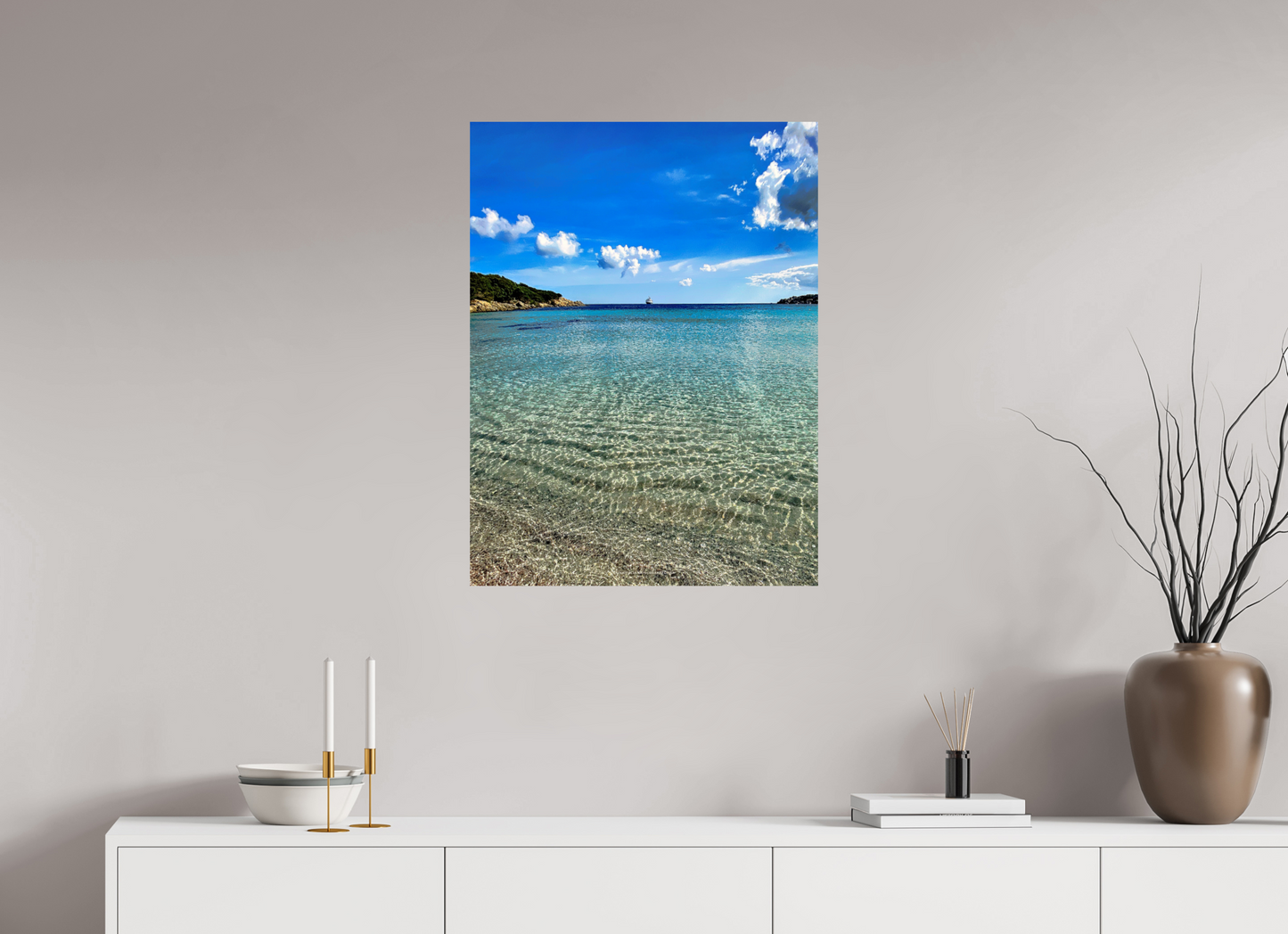 60 x 80 cm, Photo Print On Fuji Crystal DP II Entre deux bleus