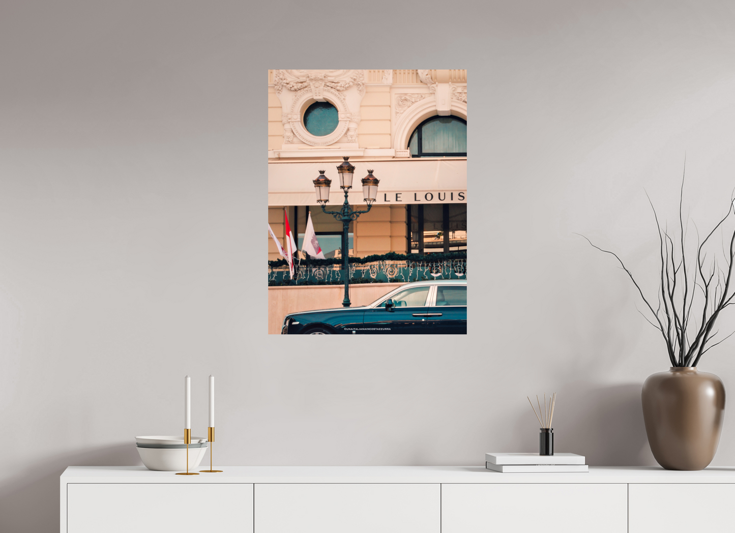 60 x 80 cm, Photo Print On Fuji Crystal DP II Hotel de Paris Monaco, detail