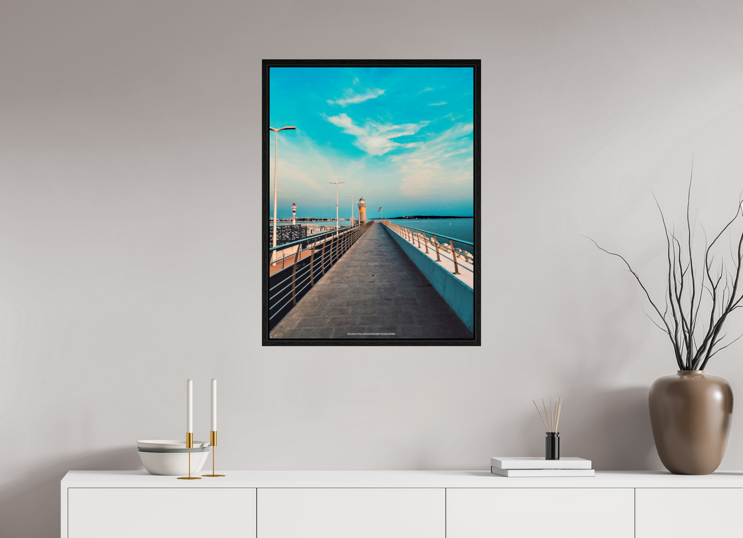 60 x 80 cm, Floater Frame Promenade Joséphine Baker