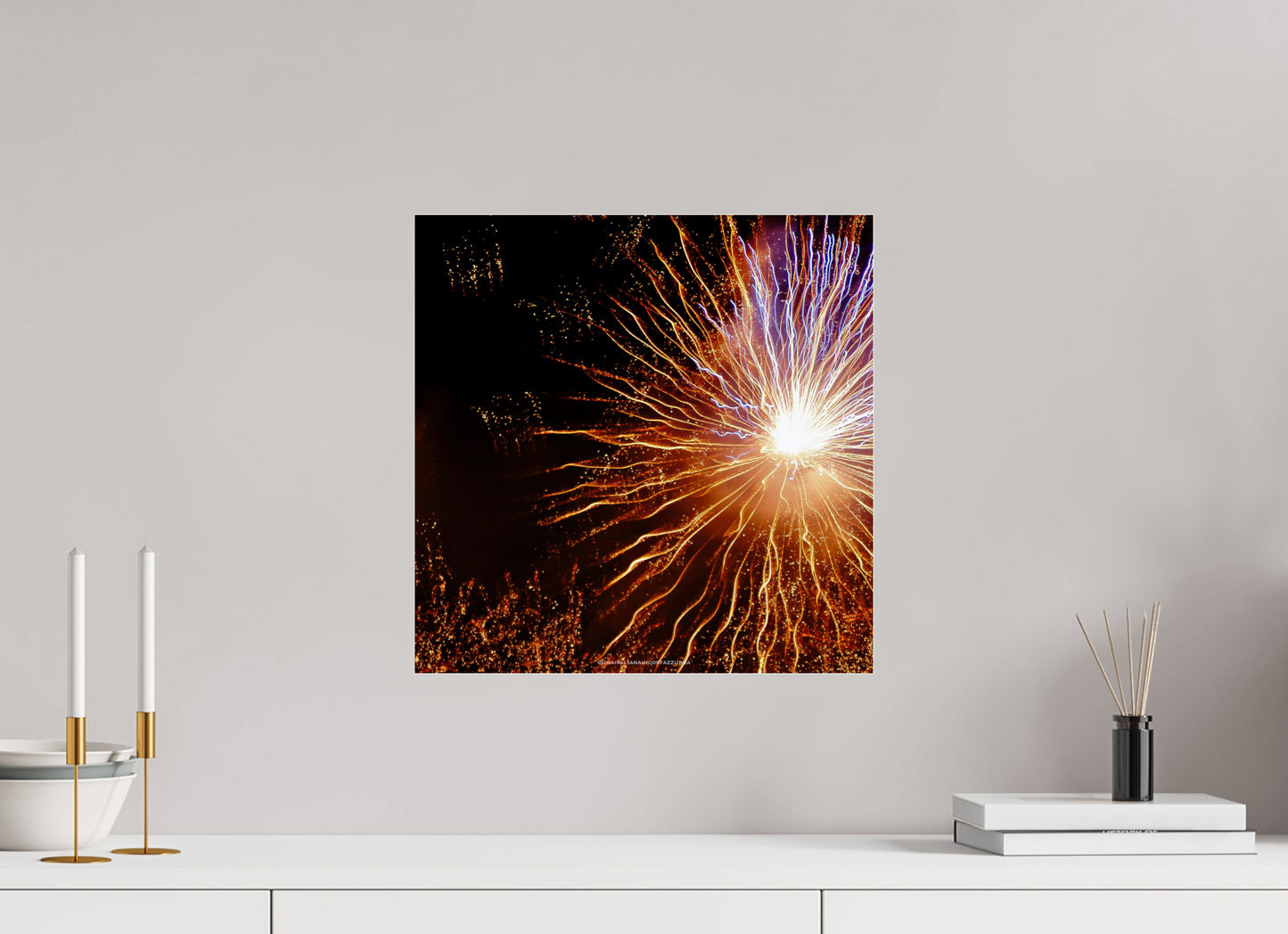 40 x 40 cm, Photo Print Under Acrylic Glass Radius