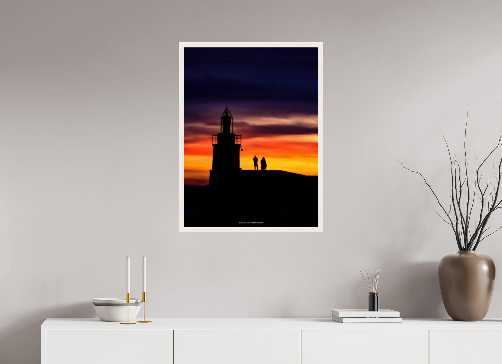 60 x 80 cm, Cadre galerie grand format Silence de Decembre