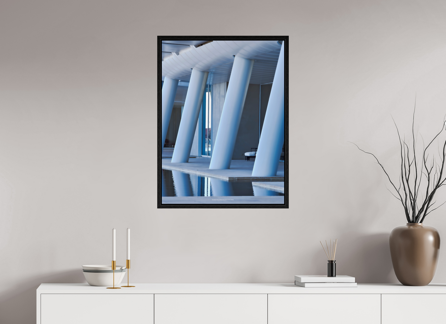 60 x 80 cm, Floater Frame Point de fuite