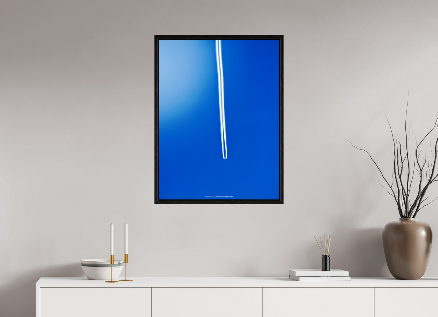 60 x 80 cm, Floater Frame Silence Vertical