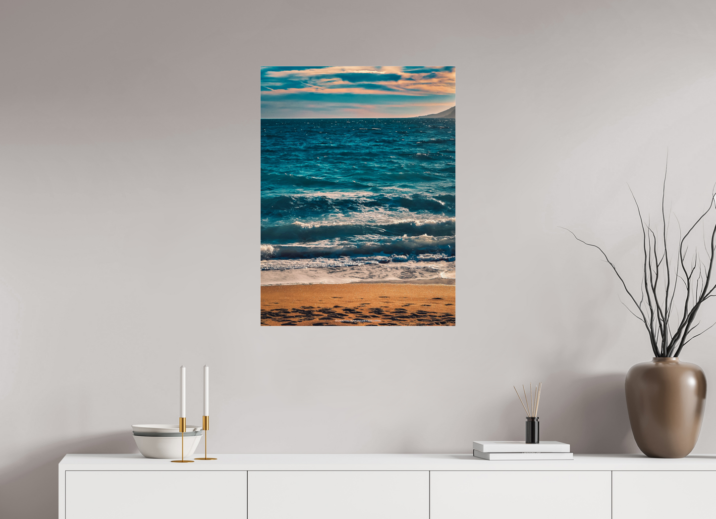 60 x 80 cm, Photo Print Under Acrylic Glass Plage