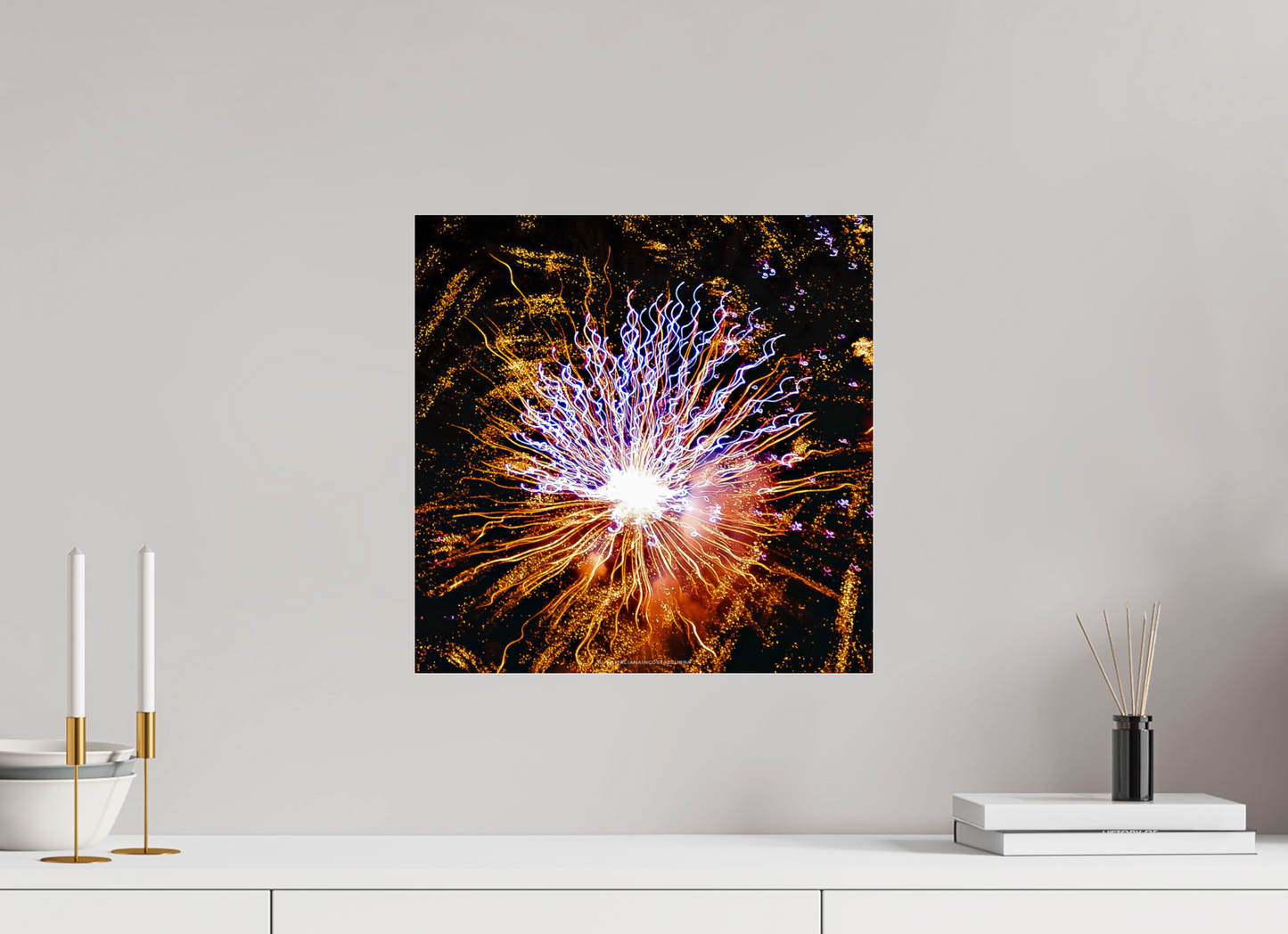 40 x 40 cm, Photo Print Under Acrylic Glass Radius