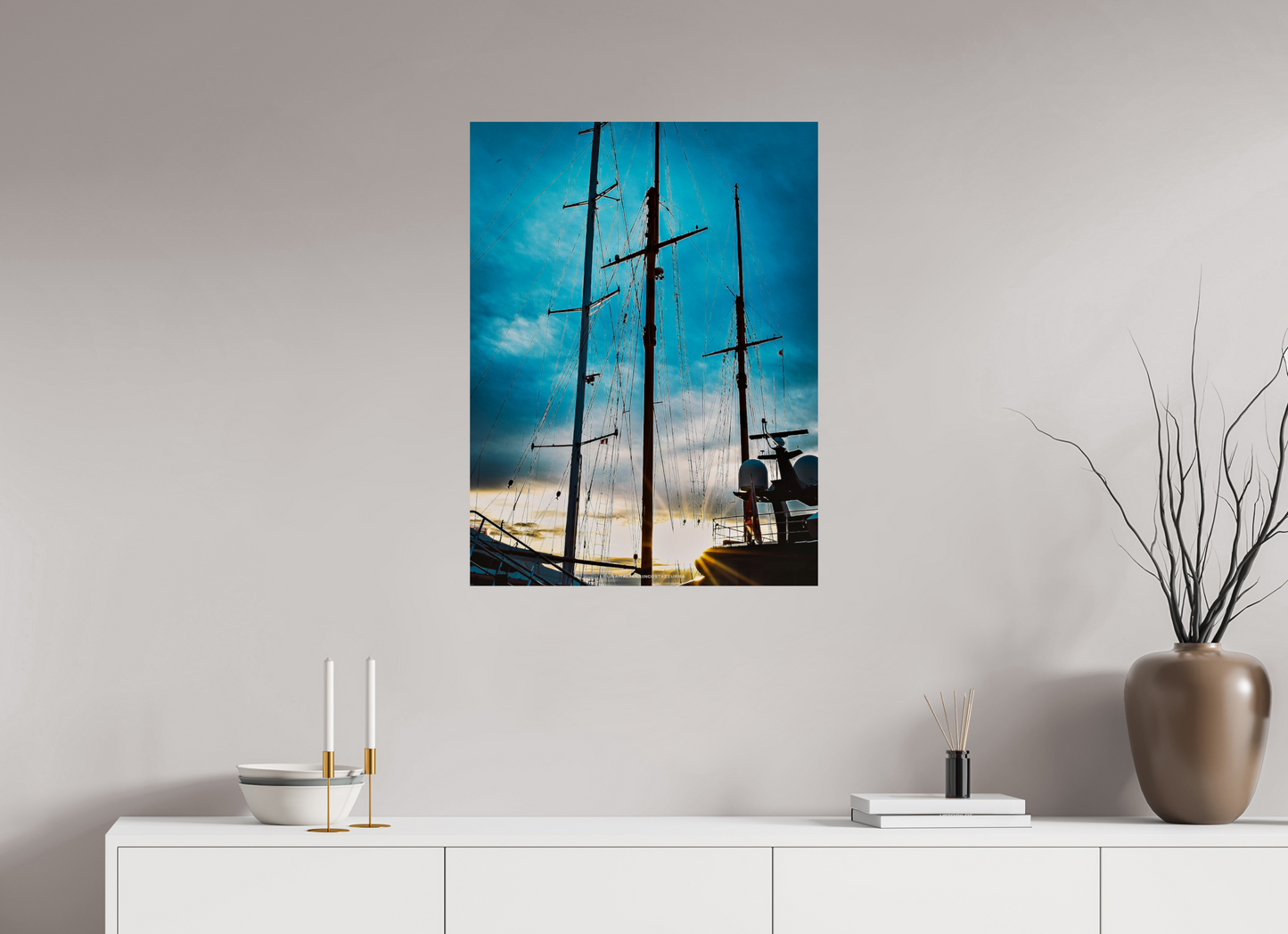 60 x 80 cm, Photo Print On Fuji Crystal DP II Jolie lumiere au port