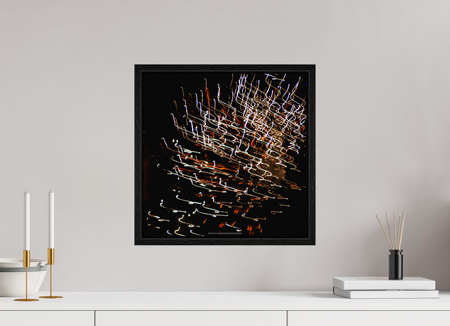 40 x 40 cm, Floater Frame MiniPollock